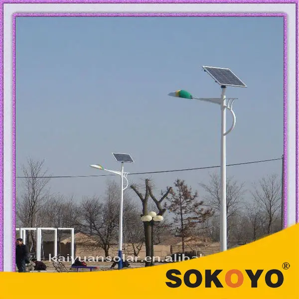 Top brand SOKOYO Super Bright 6M Height Bridgelux 30W LED Solar Street Lights