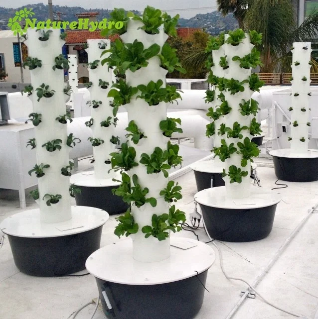 Greenhouse vertical aeroponic tower vertical garden