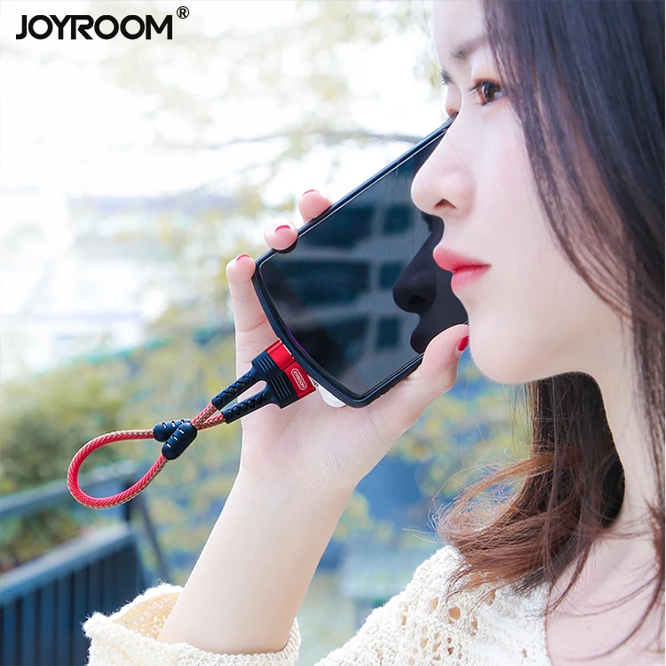 Joyroom data usb cable for android phone charger cables fabric micro usb cable