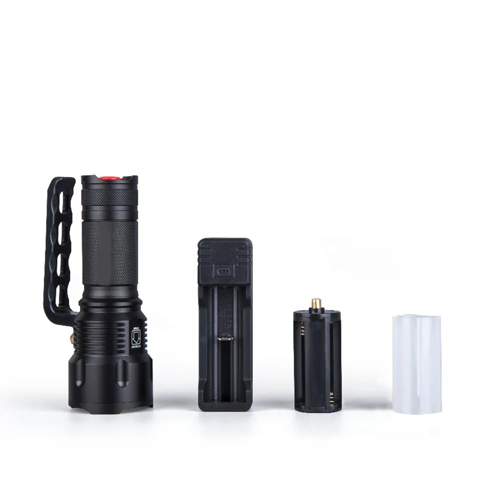 STARYNITE 3 in 1 super bright zoomable hunting flashlight torch light with plastic handle