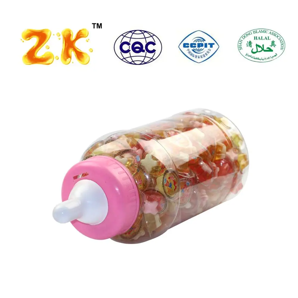 Factory wholesale 15g mini cup jelly Feeding Bottle packing coconut soft jelly fruit cup