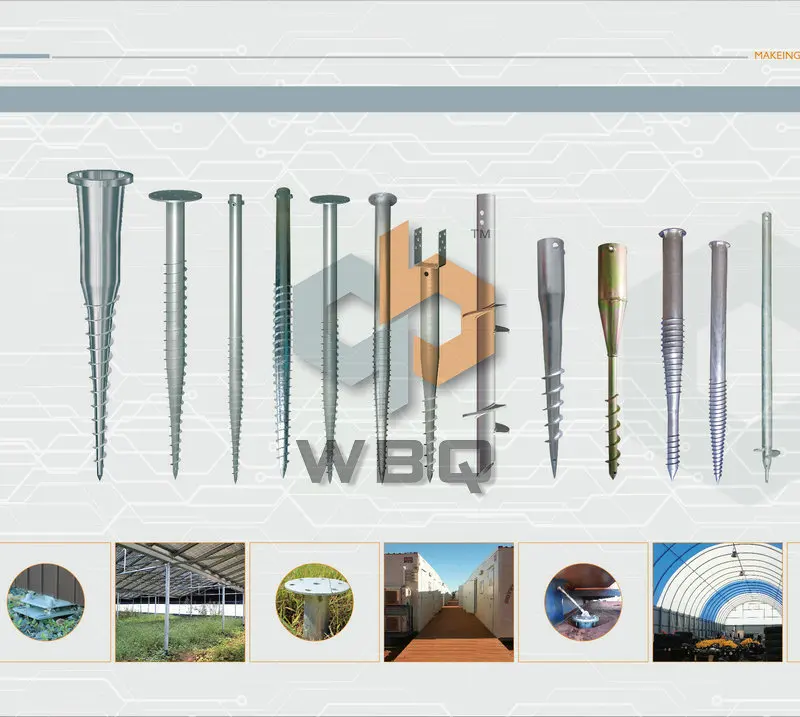 OEM factory of Q235B ground screw spiral anchor