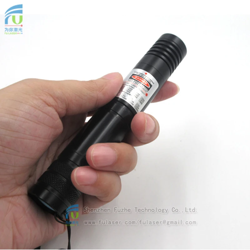 FU808ADX-BXS22 808-810nm <1mW portable infrared IR invisible point dot laser pointer adjustable focus with button ON/OFF, 1