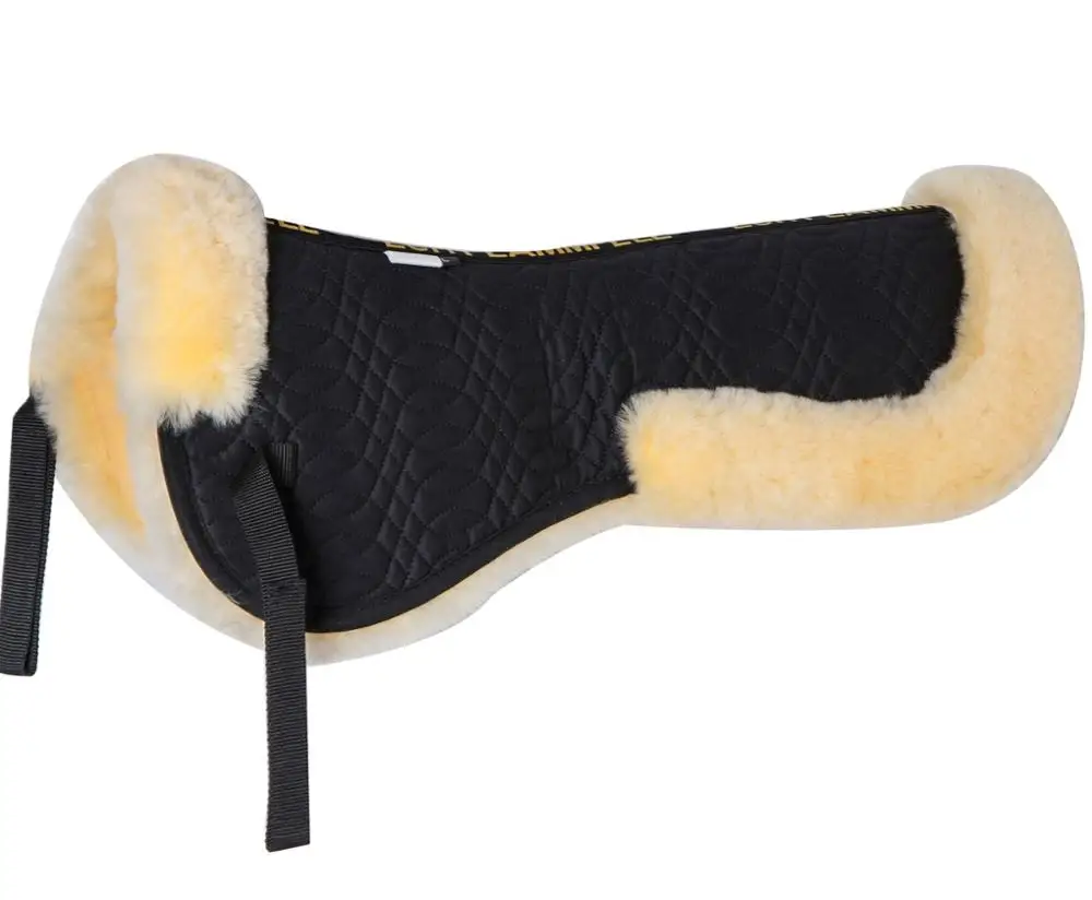 100% Genuine Merino sheepskin saddle pad set