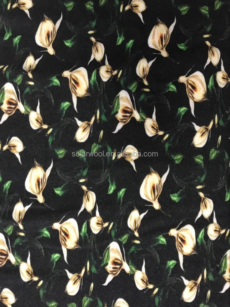 Merino woolen woven flannel fabric