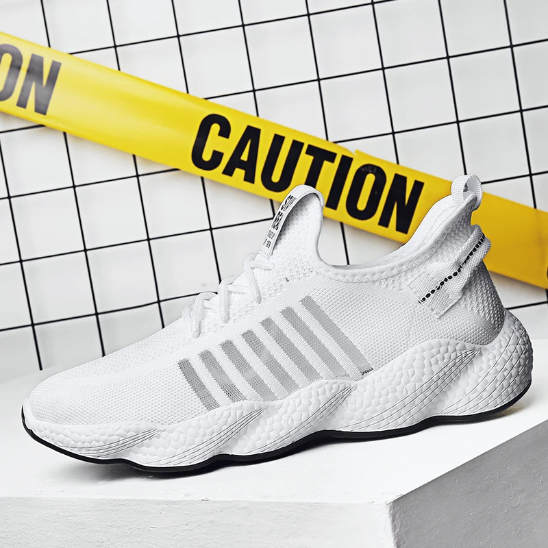 
New Fashion Sneakers men Thick Soft Sole Mesh Upper Dad Style Walking Sport Running Shoes Man 