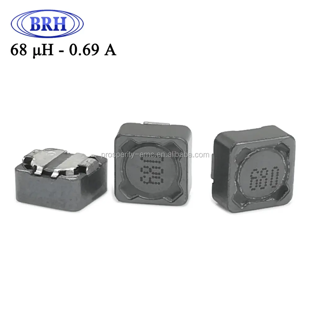 High frequency mutual power inductor for surface mounting 0704 size 68uh 0.69A