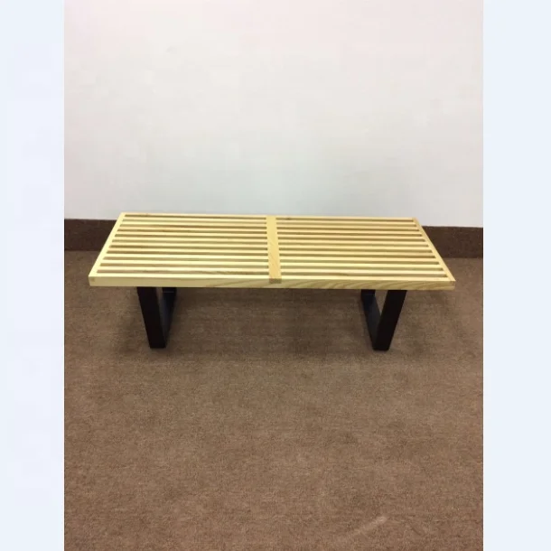 Warehouse  factory furniture long wood bench for living room and outdoor buench