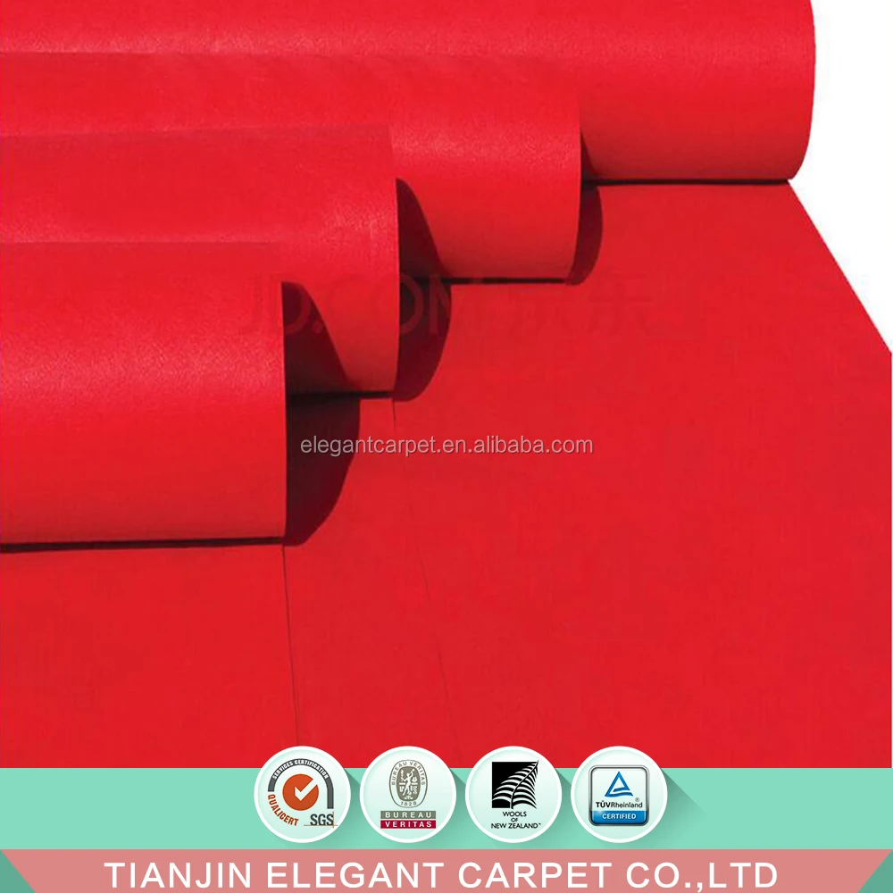 event & wedding red carpet outdoor carpet rolls non woven carpet