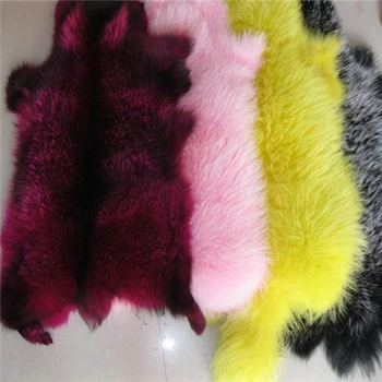Dyed Raccoon Fur Skin /Fur Skin Finnraccoon Pelz Tanned Material