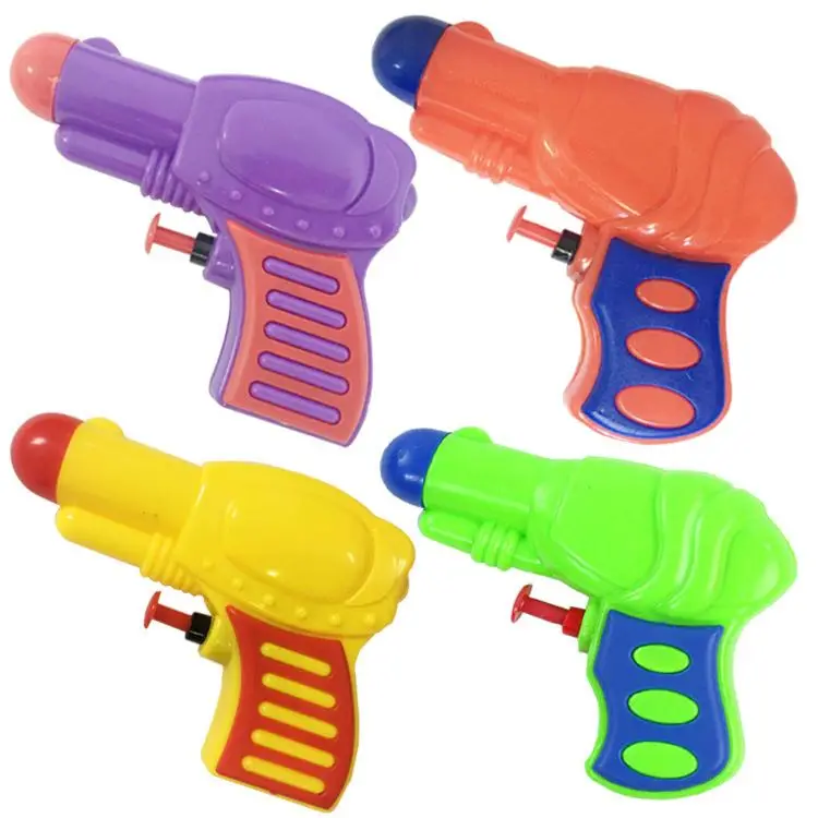 Summer solid color plastic small quantity Double nozzle Water gun