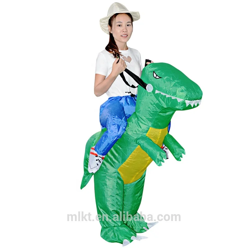 
Funny kids Ride dinosaur costume cheap inflatable dinosaur costume 