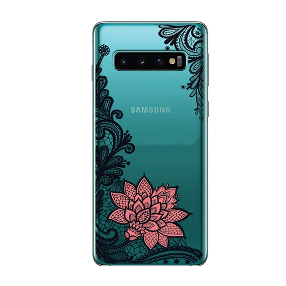  Оригинальные Классические кружевные Чехлы для мобильных телефонов чехол Samsung Galaxy S10 plus