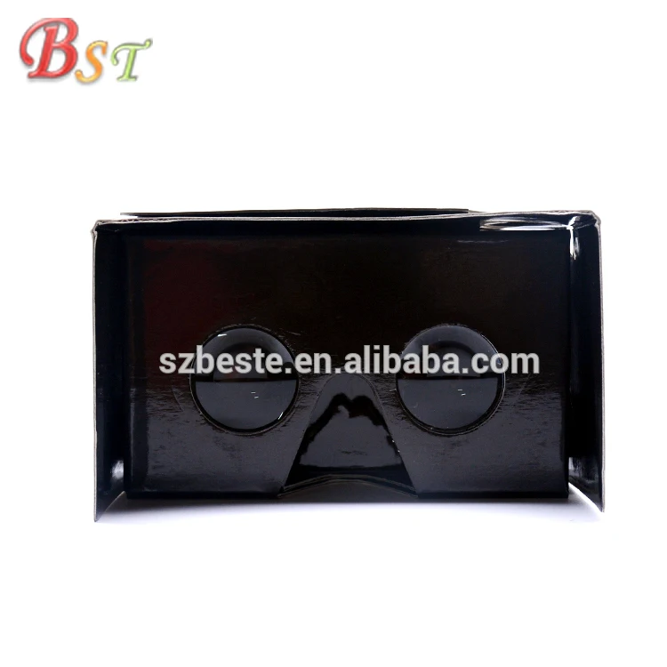 3d vr glasses virtual reality google cardboard 2.0 with 37mm&34mm biconvex lens
