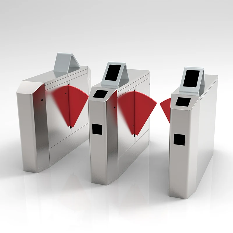 Flap turnstile with ticket system flap barrier gate