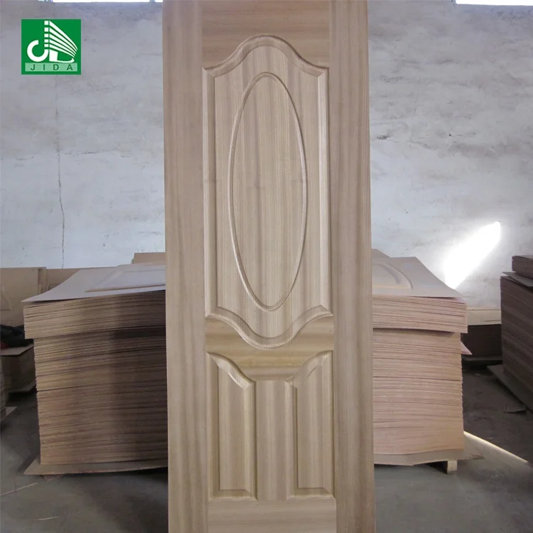 China Veneered MDF/HDF Door Skin Veneer Doorskin 