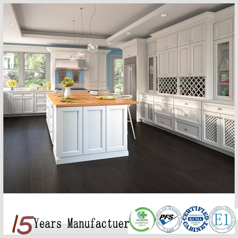 American Solid Wood Door Shaker Style Kitchen Cabinets Manufacturer