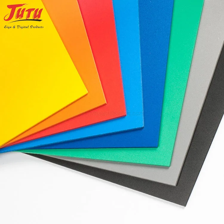 JUTU 5mm Flexible PVC Sheet Advertising Expanded fomed sheet Inkjet Printing Material Color PVC Foam Board