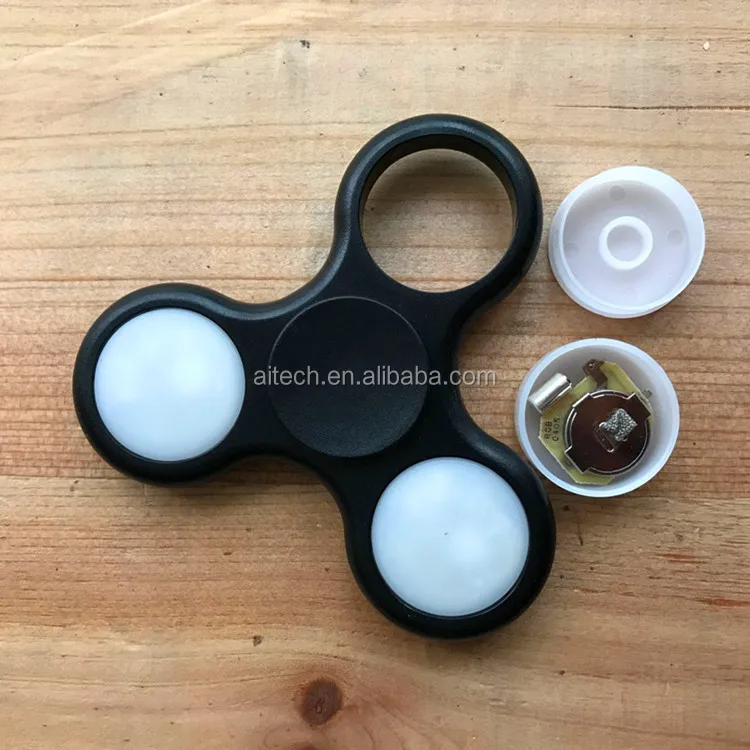
Newest Led Fidget Spinner toy hand spinner with 608 bearing ABS plastic finger sppiner 
