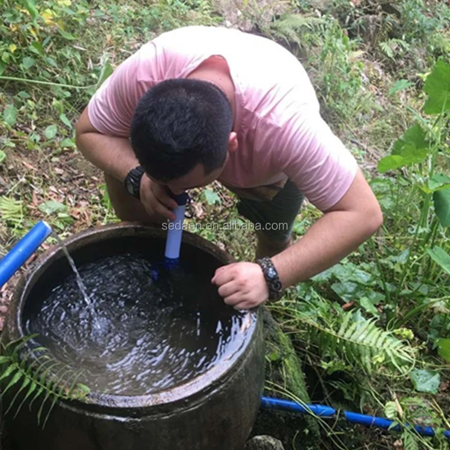 2018 New Portable Mini Water Purifier Straw Personal Filter For  Traveling Camping Hiking Survivor