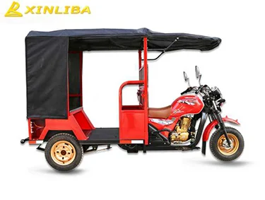 gasoline drive cargo cabin 3 wheel tricycle