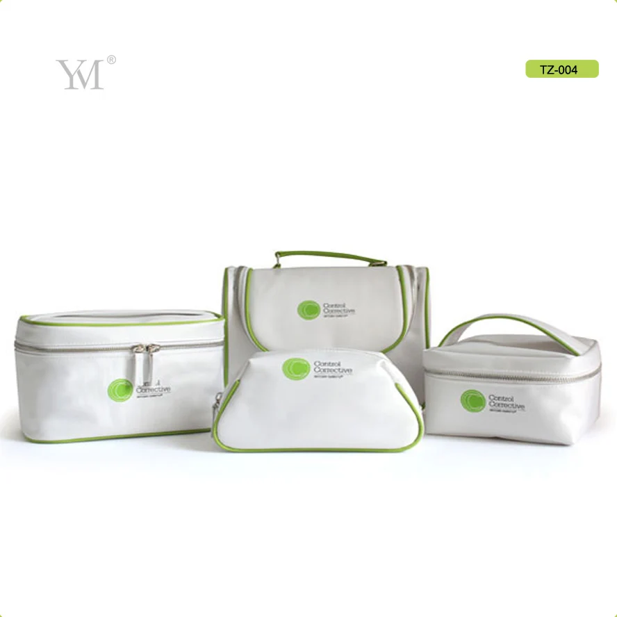 Customized logo factory classic make up bag set nylon travel storage cosmetics bag