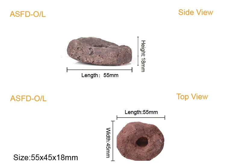 
ASFD-O/L - AS Fraggie Holic Coral Frag Disc Ceramic Base Coral Reef Frag Plug 