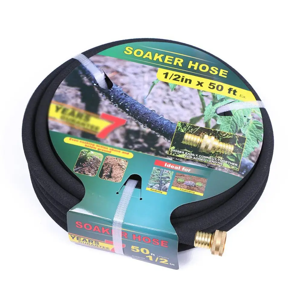 Best selling water saving round drip irrigation hose 3/8inch 25 meters soaker hose for agriculture