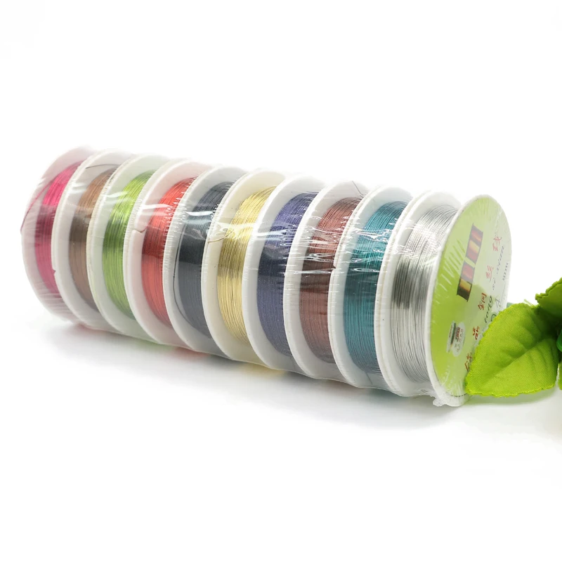 XULIN Good Quality Round Smooth Brass Beading, Jewelry Making Copper Wire