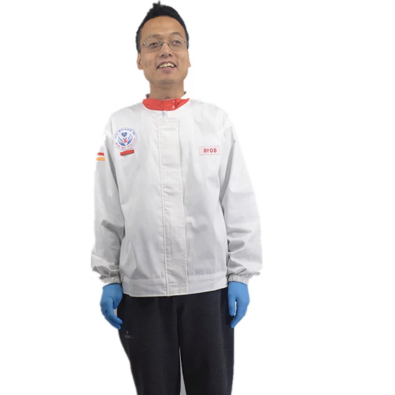 
high quality Free To Printed Logo cleaning clothing Working Suit food industry overalls 