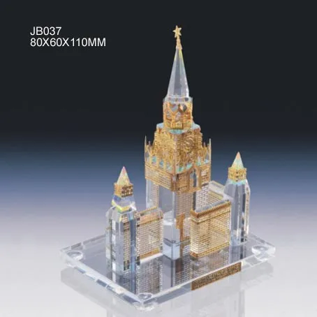 Paris Notre-Dame Cathedral crystal model