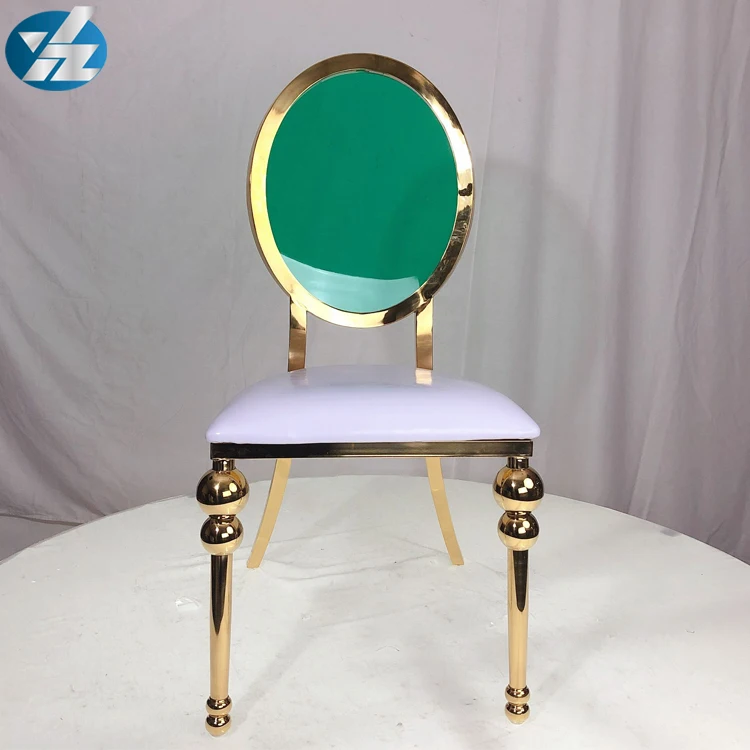 foshan fashion back acrylic stainless steel frame dining chair