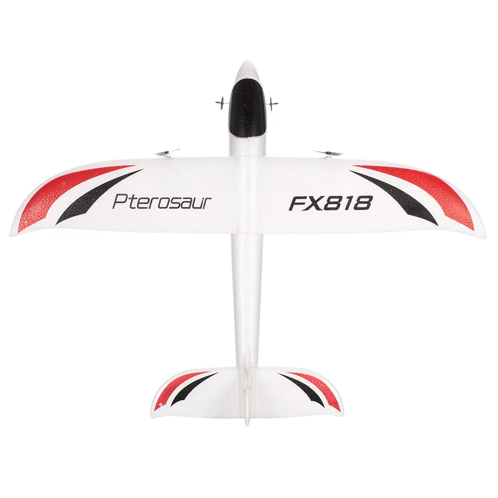 HOSHI пульт дистанционного управления Самолет RC Дрон FX-818 2 4G 2CH планер 475 мм размах крыльев EPP