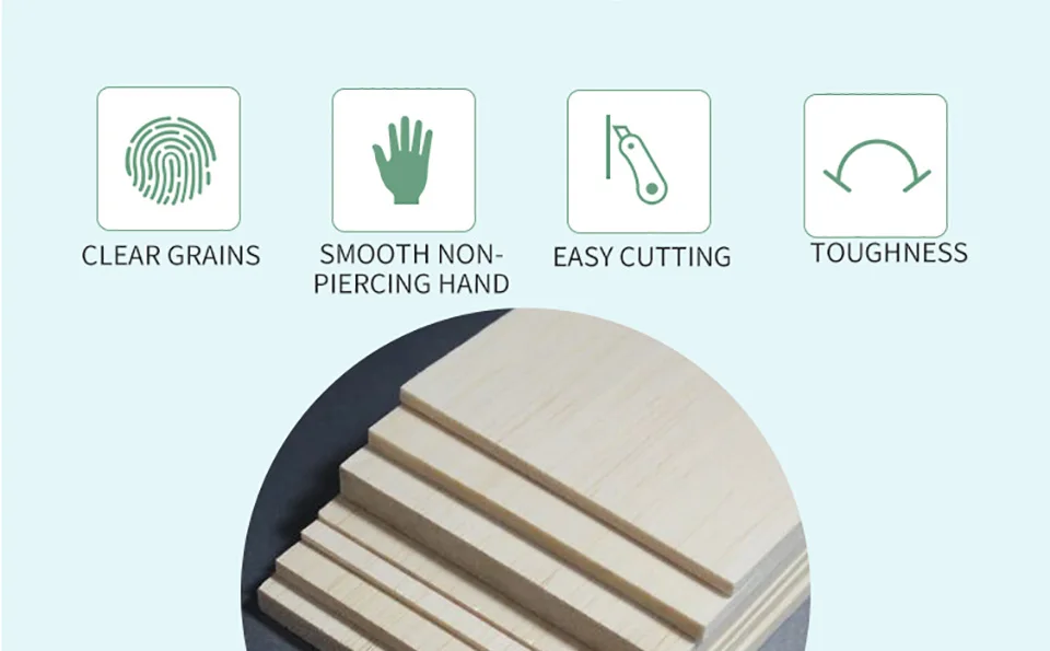 1000*80*1  Nature color  Balsa sheet for fish floats,for model