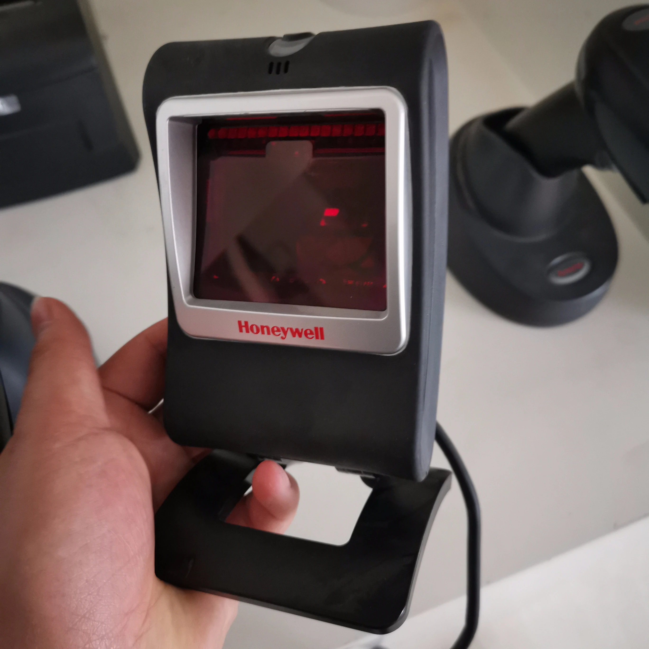 Genesis Series 7680G Area-Imaging 2d USB barcode scanner 1D PDF417 Decode Capabilit Black