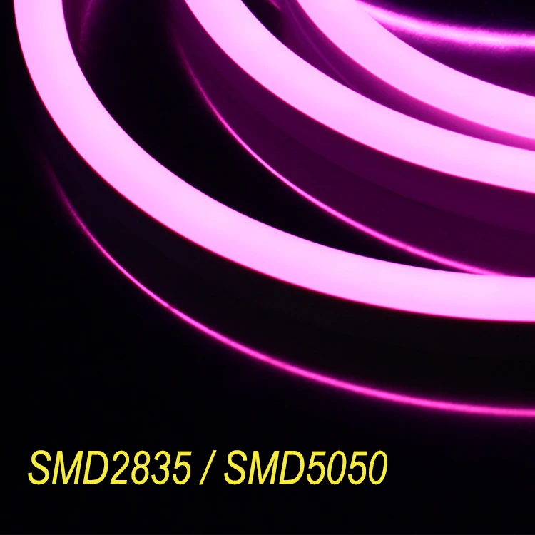 SMD5050 addressable dmx rgb led neon flex light 50m roll up 15x26mm Pixel outdoor led neon lights