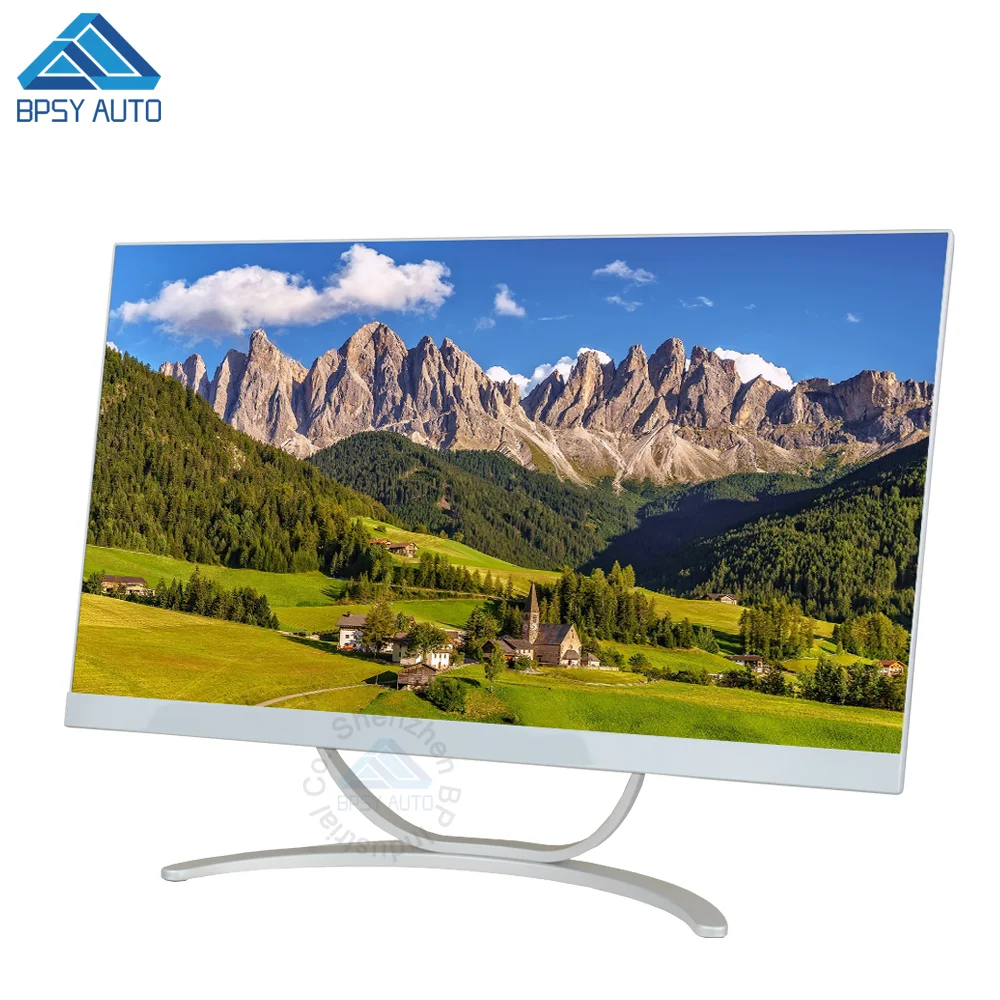 
White Color 23.8 Inch 1920*1080 Resolution Frameless Intel Core I3-8100 All In One Desktop Computer PC 