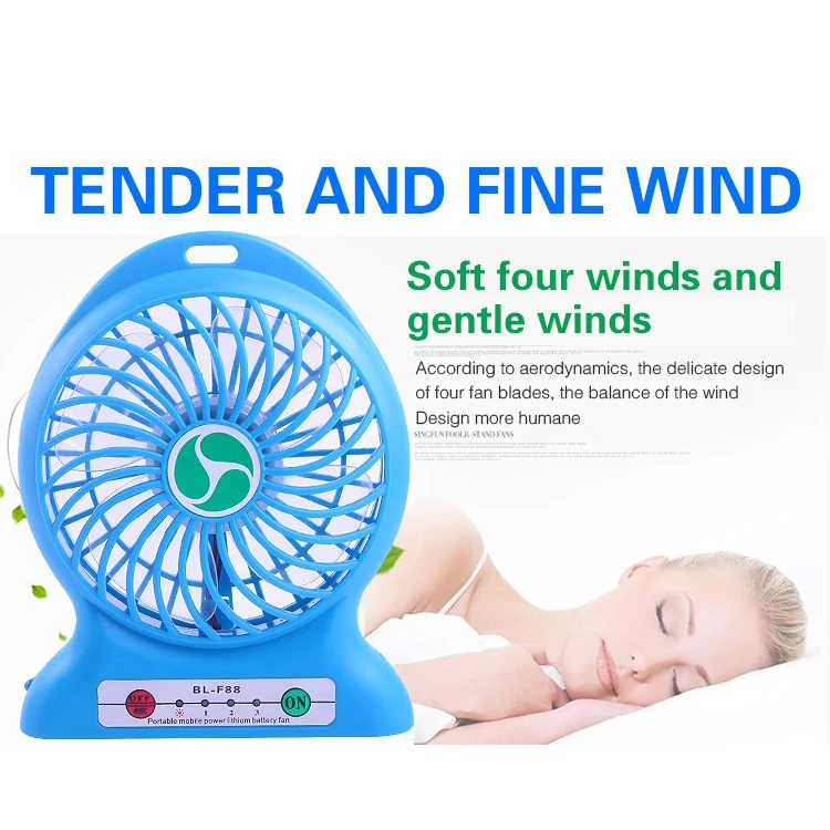 2016 Hot-Sale rechargeable usb mini fan