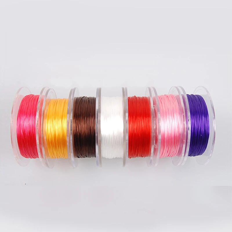 Wholesale Japan crystal elastic cord for DIY beads bracelet multi-colors transparent elastic rope