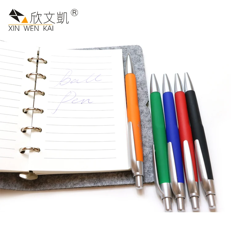 
Promotional Advertising Slogan Custom Shaped Clip Private Label Ball Pens Plastic print label penpen nib plastic 