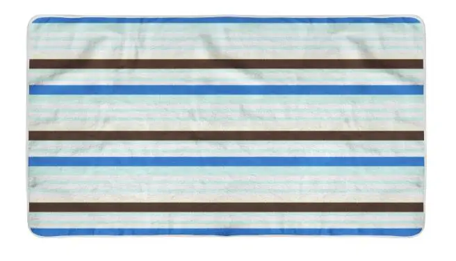 printed black and white stripe towels for hotel