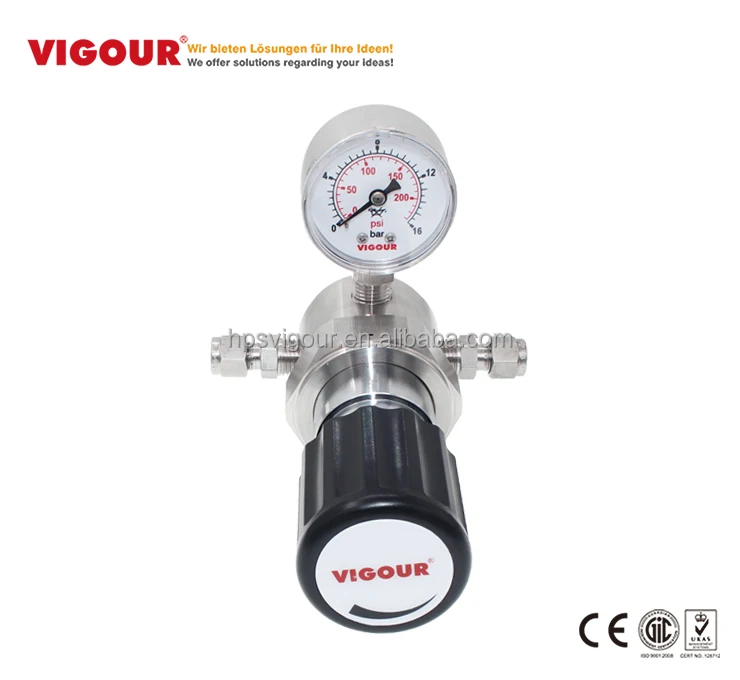 Philippines gas nitrogen gas hydrogen gas pressure regulator with gauge