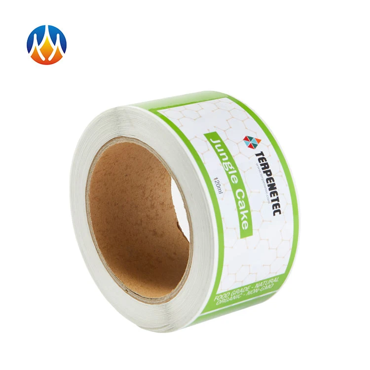 Wholesale Custom Roll Packaging Label Logo Printing Personalized Adhesive Sticker Food Labels