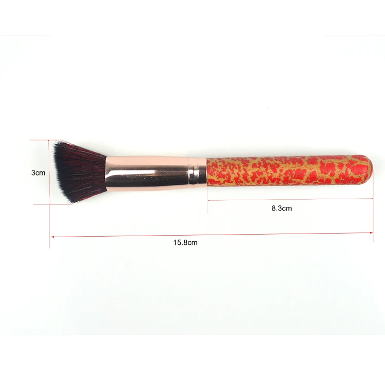 
Affordable price oem aluminium ferrule blending large powder concealer makeup brush 