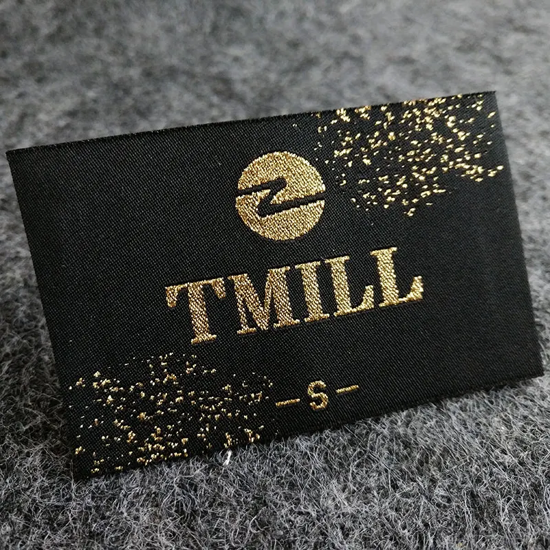 Hot selling Custom logo size color design sewing clothing woven labels for shirt with cheap price