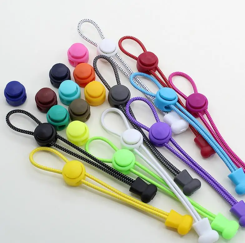 
Promotion Color Beatiful Elastic Laces No Tie Coiled Elastic Shoelace with Lock 