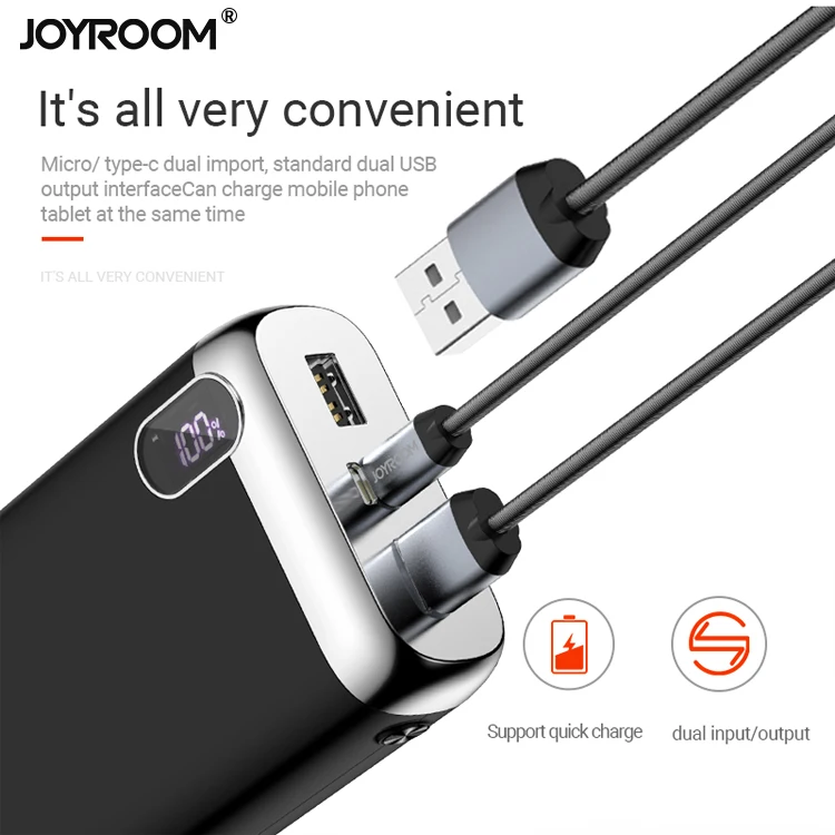
Joyroom new products long lasting high capacity power bank quick charge 20000 mah 