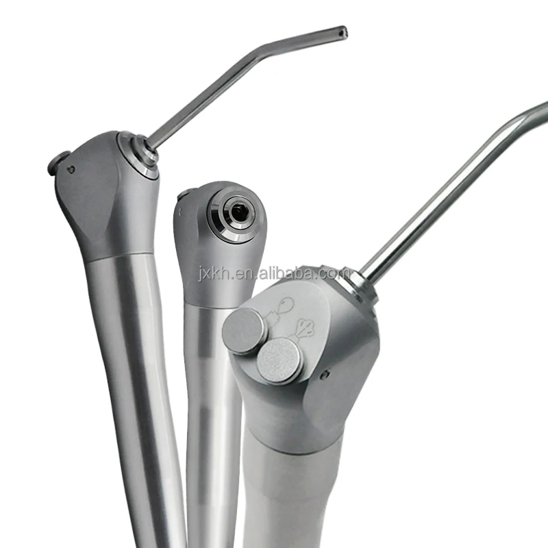 Portable Dental Turbine Unit Air Compressor Water 3 way Syringe Handpiece 2 Hole