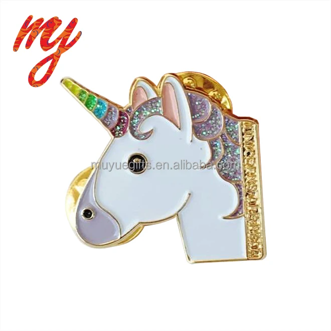 Kunshan custom cute glitter hard enamel cat pin badge