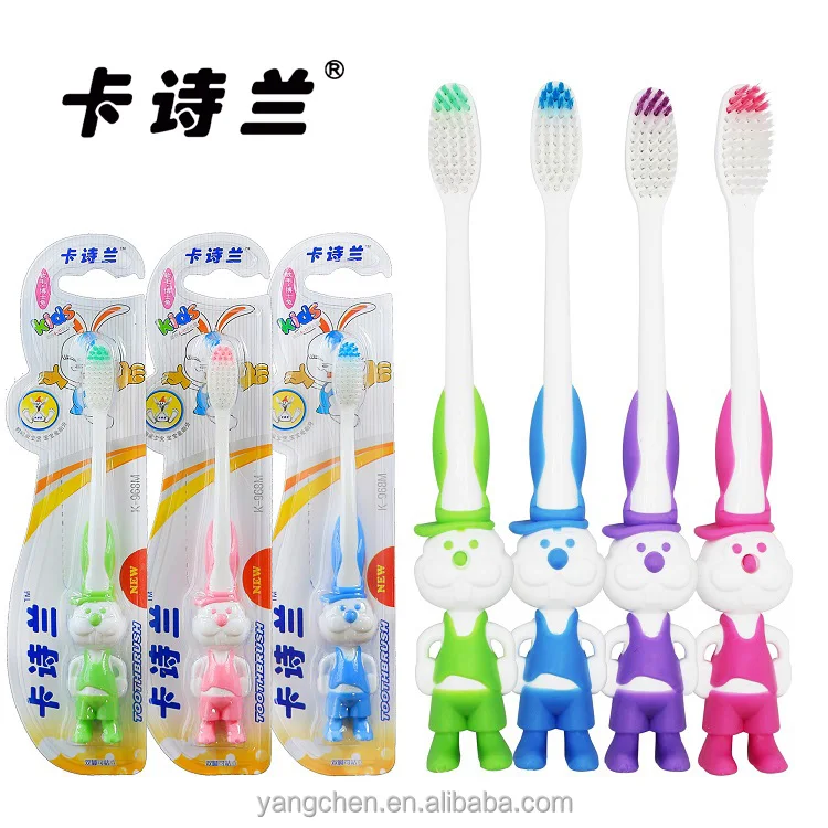 
rabbit desgin kids toothbrush with supersoft brisltes or baby tooth brush 
